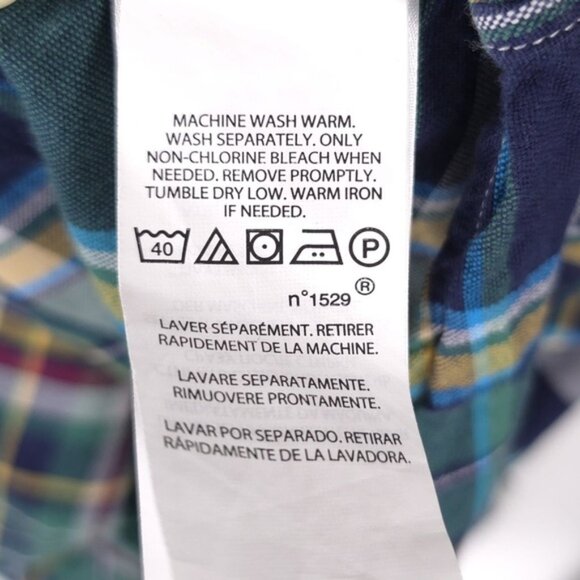 RALPH LAUREN Men’s CLASSIC FIT Button Down LS Green Multi Plaid Shirt Size XL - Picture 11 of 11